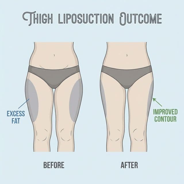 Thighs Liposuction Result