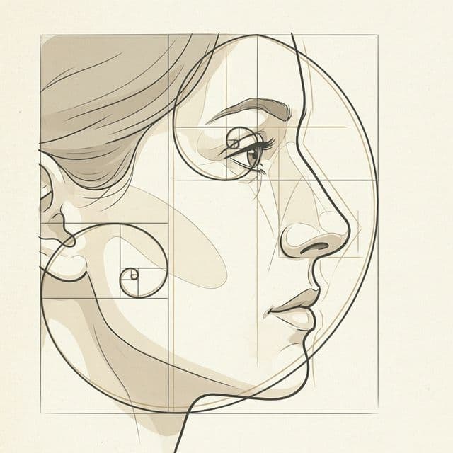 Rhinoplasty profile analysis diagram